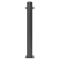 Ornamental bollard | Series 482B | � 82 mm | stationary, to be fixed by plugswith base plate 100 x 150 mm | without lock | with 2 eyelets